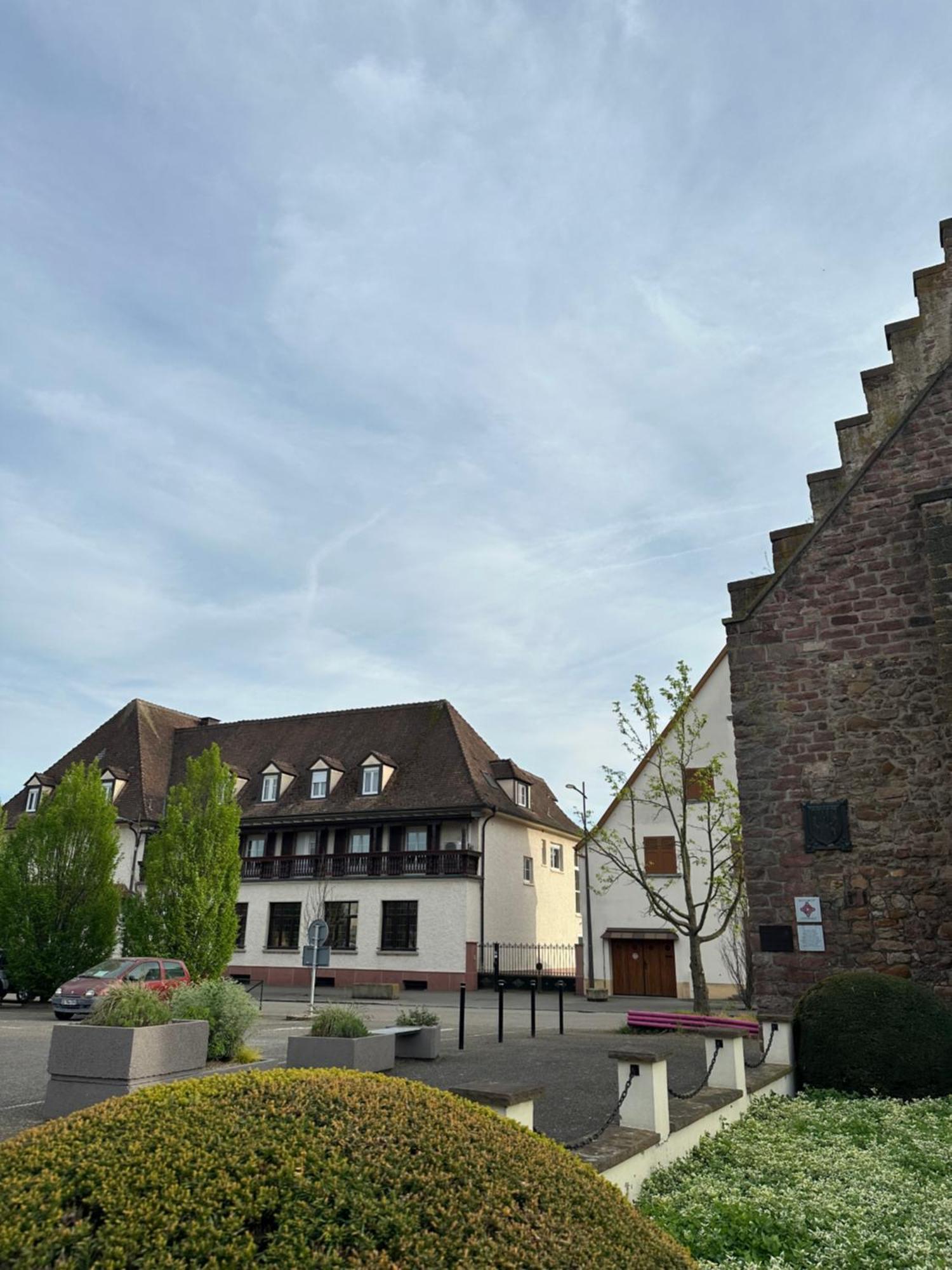 Hotel Au Nid De Cigognes Ostheim Bagian luar foto