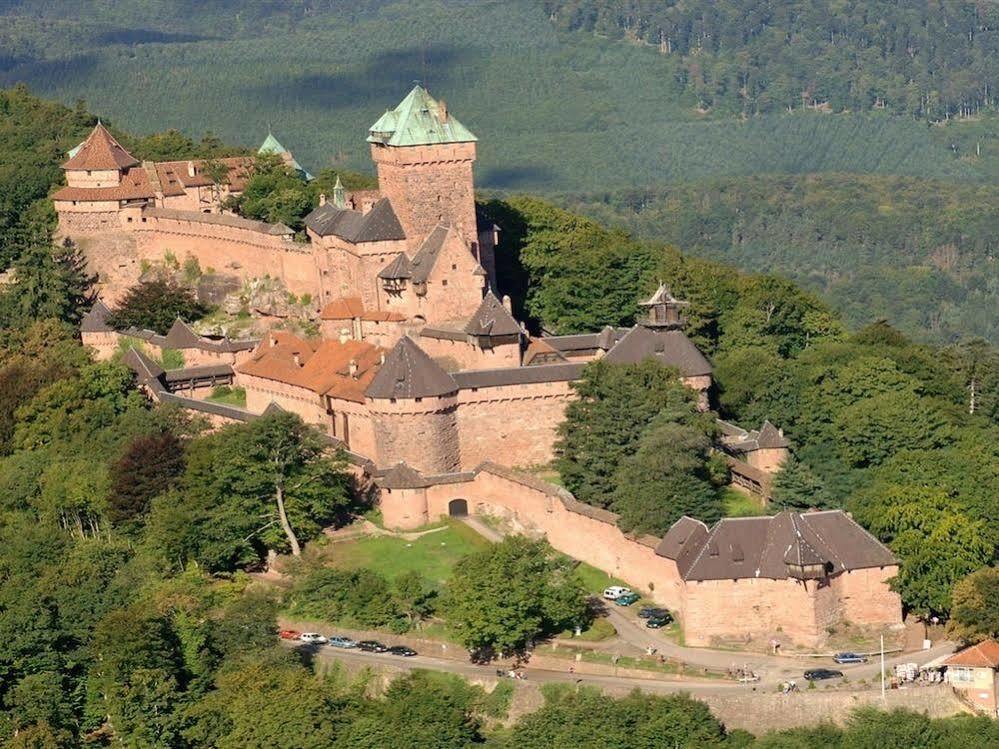 Hotel Au Nid De Cigognes Ostheim Bagian luar foto